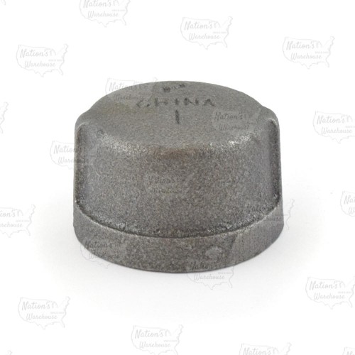 1" Black Cap (Imported)