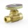 1/2” Sweat x 3/8” OD Compression Straight Stop Valve (Multi-Turn), Rough Brass, Lead-Free