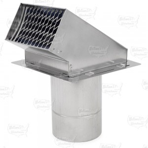 4" Z-Vent Termination Hood w/ Screen