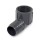 1-1/2" Barbed Insert x 1-1/2" Female NPT 90° PVC Elbow, Sch 40, Gray