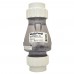 2" Clear Quiet PVC Check Valve w/ Unions, Compression