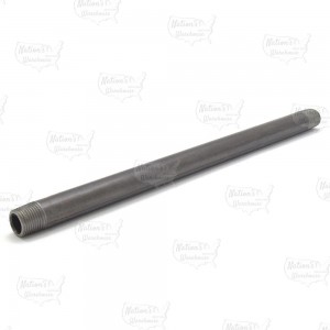 1/2" x 14" Black Pipe Nipple