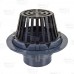 PVC Roof Drain w/ PolyPro Dome Strainer, 4" PVC Hub