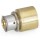 1/2" PEX Press x 3/4" Copper Pipe Adapter, Lead-Free Bronze