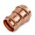 1-1/2" x 1-1/4" Press Copper Reducing Coupling, Imported