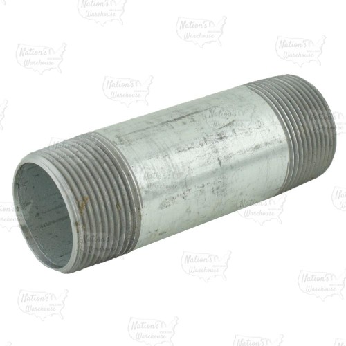 1-1/4” x 4-1/2” Galvanized Steel Pipe Nipple