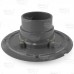Round Tile-in PVC Shower Pan Drain w/ Screw-on Nickel Bronze Strainer & Ring, 2" Hub x 3" Inside Fit