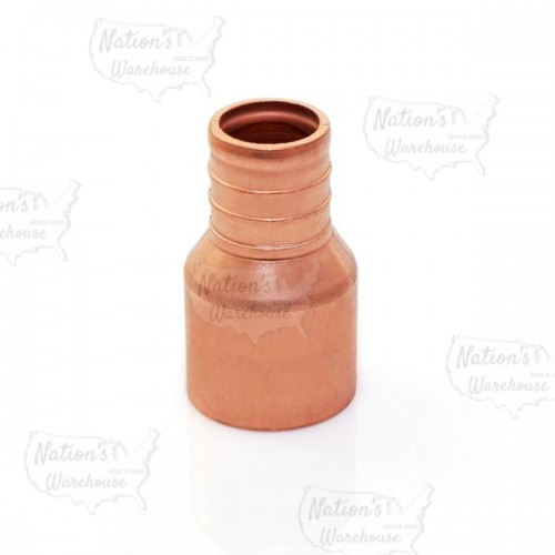 Sioux Chief  3/4 in PEX x 3/4 in PowerPex Female Sweat Straight Pipe Adapter, Lead-Free, Copper