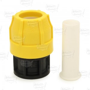 3/4" Compression Cap for SDR-11 Yellow PE Gas Pipe