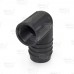 1-1/2" Barbed Insert x 1" Female NPT 90° PVC Reducing Elbow, Sch 40, Gray