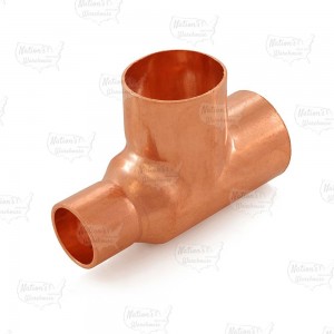 1-1/4" x 3/4" x 1-1/4" Copper Tee