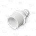 1" Barbed Insert x 1-1/4" Spigot (1" Socket) Nesting PVC Adapter, Sch 40, White