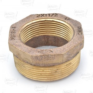 2" x 1-1/2" FPT Brass Bushing, Lead-Free