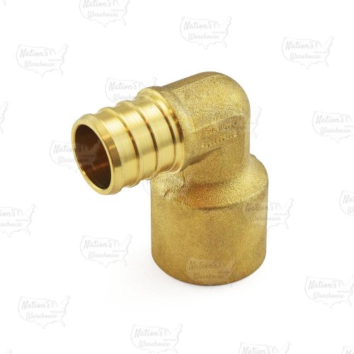 3/4” PEX x 3/4” Copper Pipe Elbow, Lead-Free