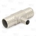 1" PEX x 1" x 1/2" PEX 304 St. Steel Reducing Tee (Lead-Free)..
