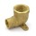 3/4” FPT x 1/2” Sweat Cast Brass Drop Ear Elbow, Lead-Free