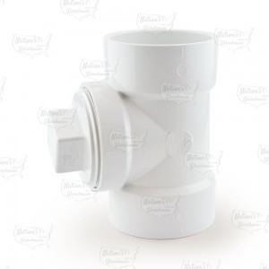 3" PVC DWV Cleanout Tee w/ Plug