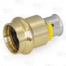 1/2" PEX Press x 3/4" ProPress Adapter, Lead-Free Bronze