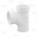 1-1/2" PVC DWV Sanitary Street Tee (Spigot x Socket x Socket)