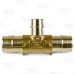 1" x 1" x 3/4" Expansion PEX Tee, LF Brass