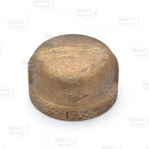 1" FPT Brass Cap, Lead-Free