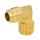 1/2" Flare x 1/2" MNPT Brass 90° Elbow