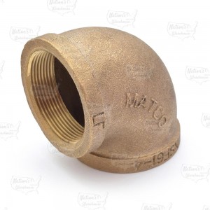 2" FPT Brass 90° Elbow, Lead-Free