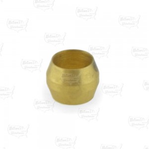 1/4" OD Brass Compression Sleeve, Lead-Free (Bag of 10)