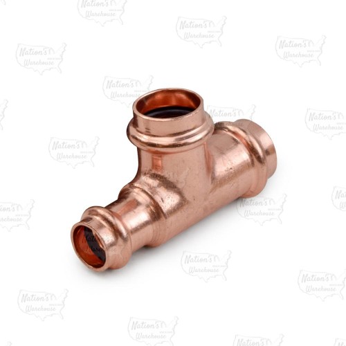 3/4" x 1/2" x 3/4" Press Copper Tee, Imported