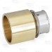 3/4" PEX Press x 1" Copper Pipe Adapter, Lead-Free Bronze