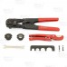 Compact PEX Crimp Tool Kit w/ Pipe Cutter for sizes 3/8", 1/2", 3/4" & 1"