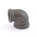 1-1/2" x 1" Black 90° Elbow (Imported)