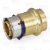 3/4" PEX Press x 3/4" ProPress Adapter, Lead-Free Bronze