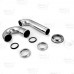 1-1/2" P-Trap, 17GA, Chrome Plated Brass, w/ Die Cast Zinc Slip Nuts