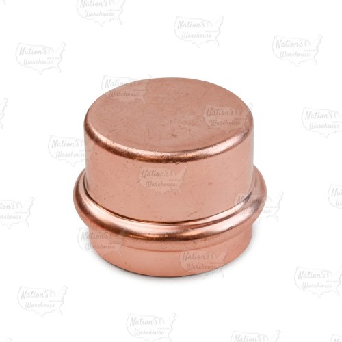 1-1/2" Press Copper Cap, Imported