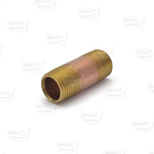 Everhot RB-012X2 1/2" x 2" Brass Pipe Nipple