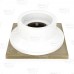 PVC Floor Drain w/ Square Nickel Bronze Strainer & Ring, 2" Hub x 3" Inside Fit