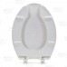 Bemis 7850TDG (White) Hospitality Plastic Elongated Toilet Seat w/ DuraGuard, Heavy-Duty