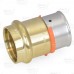 1" PEX Press x 1" ProPress Adapter, Lead-Free Bronze