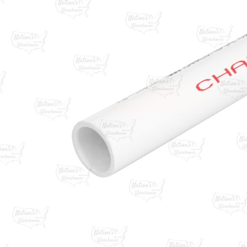 1-1/4" x 1ft PVC Pipe, Solid Core, Sch40