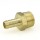 1/2" Hose Barb x 3/4" MIP Brass Adapter