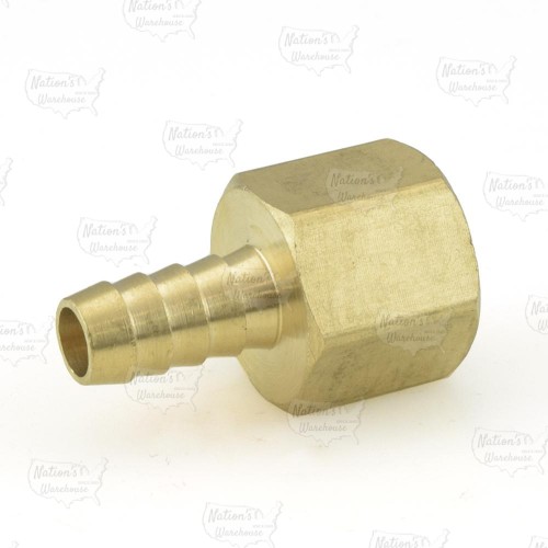 3/8" Hose Barb x 1/2" FIP Brass Adapter