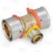 1" x 1" x 1/2" PEX Press Tee, Lead-Free Bronze