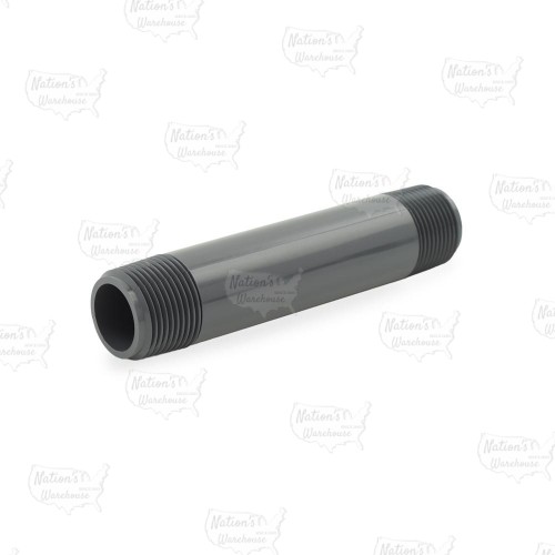 1" x 6" PVC (Sch. 80) Threaded Pipe Nipple