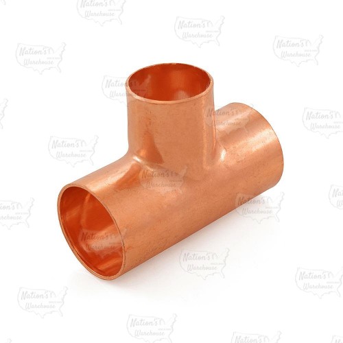 1-1/4" x 1-1/4" x 1" Copper Tee