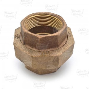 1-1/2" FPT Brass Union, Lead-Free