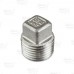 1/2" 304 Stainless Steel Square Head Plug, MNPT threaded