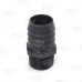 1-1/4" Barbed Insert x 1" Male NPT Threaded PVC Reducing Adapter, Sch 40, Gray