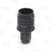 1-1/2" x 1" Barbed Insert PVC Reducing Coupling, Sch 40, Gray