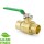 1" Sweat (Solder) Brass Ball Valve, Full Port (Lead-Free)